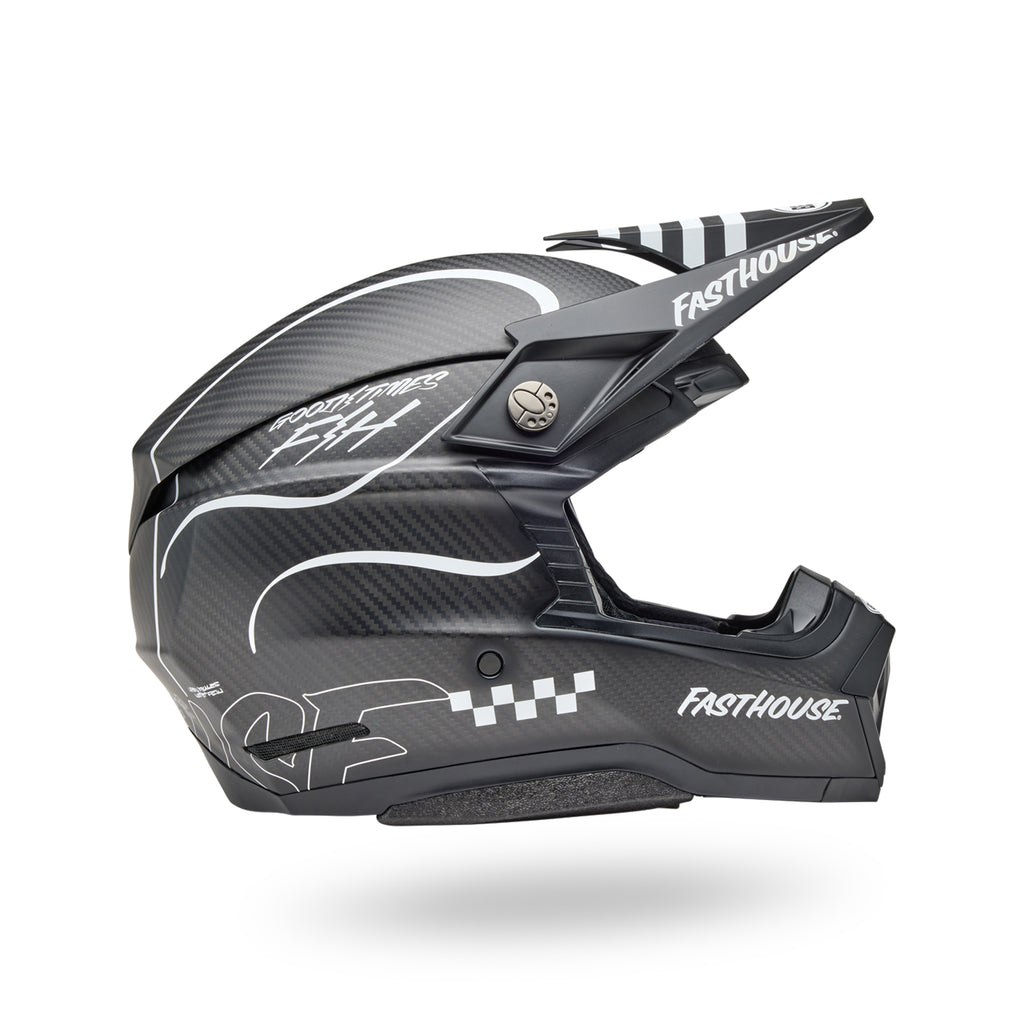 PS MOTO-10 SPHR FH RAVEN MT BK/WH S