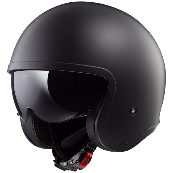 LS2 Spitfire Open-Face Matte Black Helmet 1