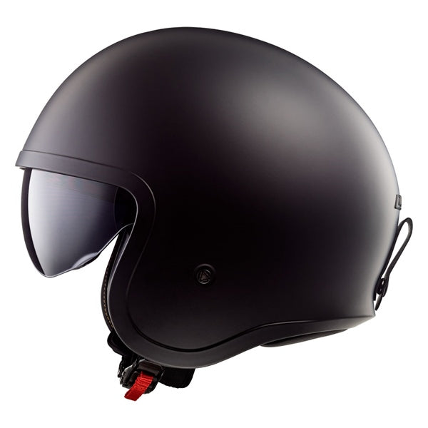 LS2 Spitfire Open-Face Matte Black Helmet 5