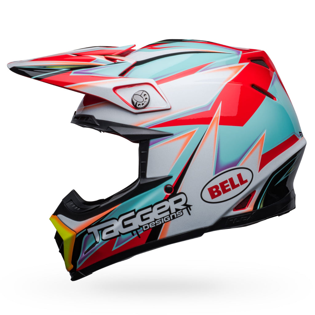 "PS MOTO-9S FLEX TAGGER EDGE WH/AQ S angle 5"