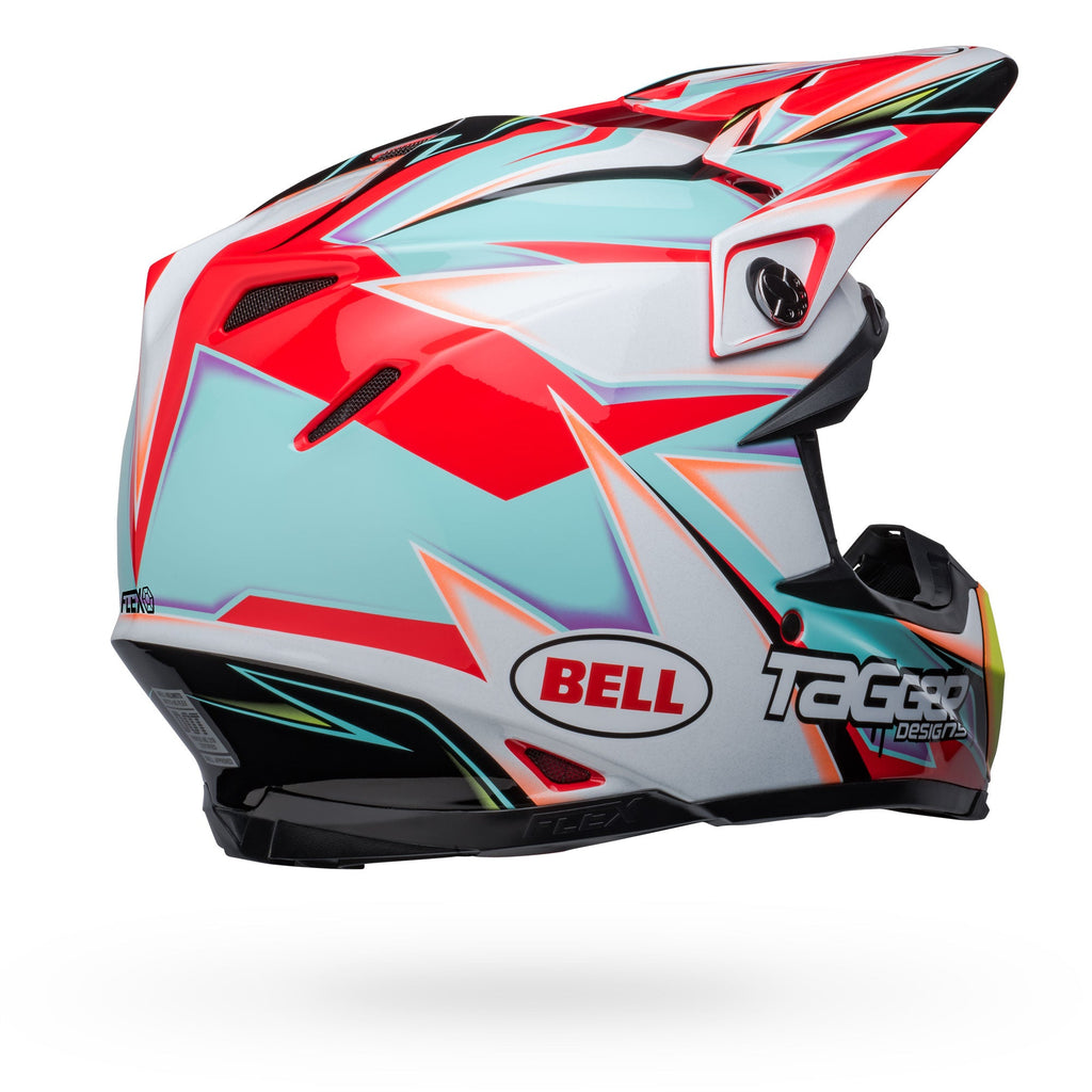 "PS MOTO-9S FLEX TAGGER EDGE WH/AQ S angle 8"