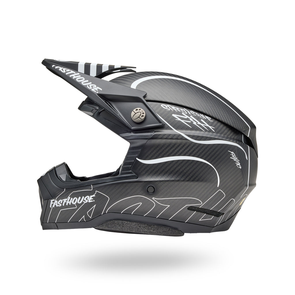 PS MOTO-10 SPHR FH RAVEN MT BK/WH S angle 5